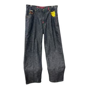 Ln Geans Roots People Jeans by Lng Mens 36X32 Embroidered Lion LRG Y2K LN Jeans